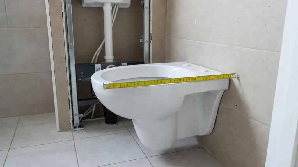 ile miejsca na wc podwieszany
