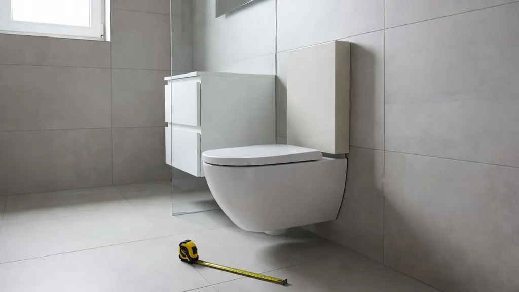 ile miejsca na wc podwieszany